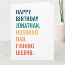 Anpassat namn för fiskeförklaringen make Pappa på 