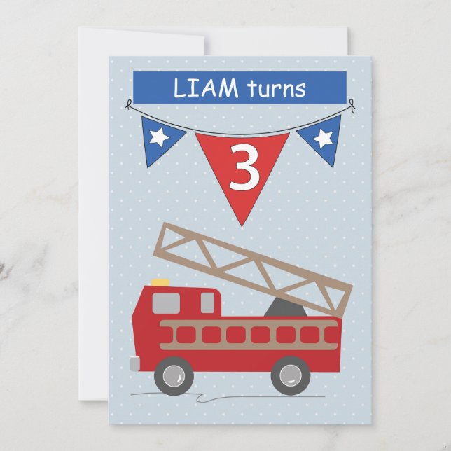 Anpassat namn för födelsedagsinbjudan, Matthew Age Inbjudningar (Framsida)