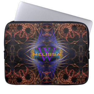 Anpassat namn för Fractal Uggla Vingar & Feathers Laptop Fodral