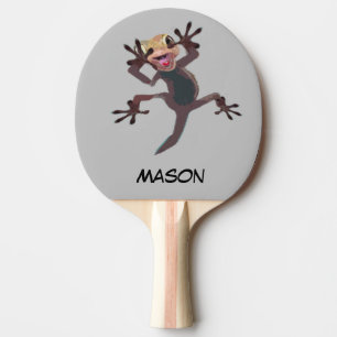 Anpassat namn för funny startad ödla pingisracket