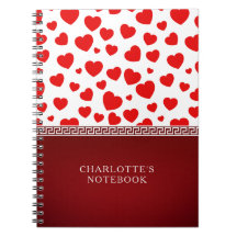 Anpassat namn för Girly Elegant Red Heart