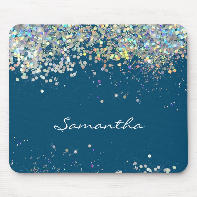 Anpassat namn för glitter Girly Musmatta (Framsidan)