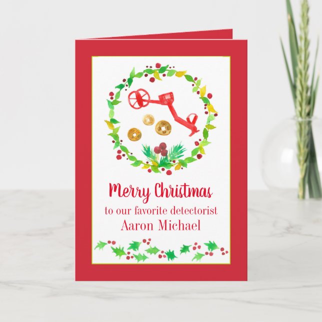 Anpassat namn för God jul Mynt  identifieras i met Helgkort (Framsida)