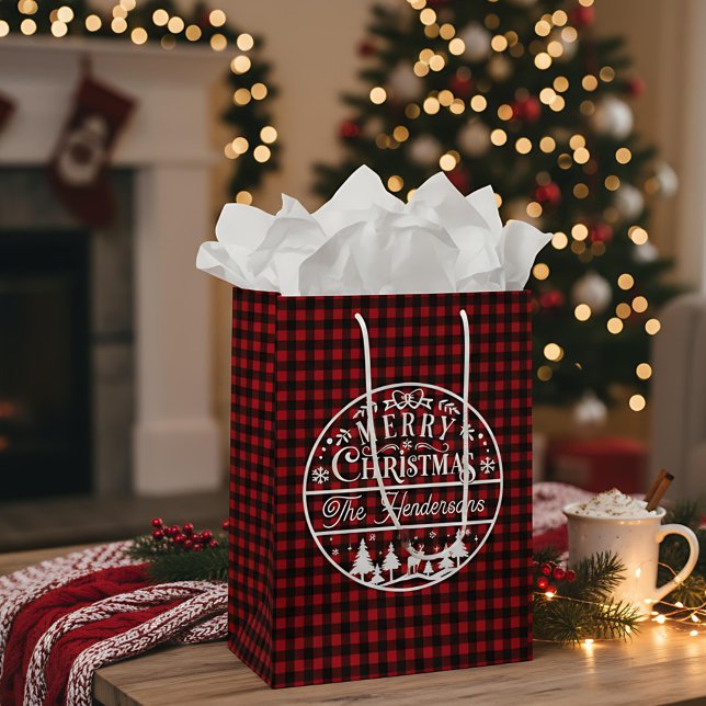 Anpassat namn för god jul Red & Black Play (Skapare uppladdad)
