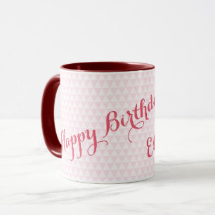 Anpassat namn för Grattis på födelsedagen-kaffe Mugg