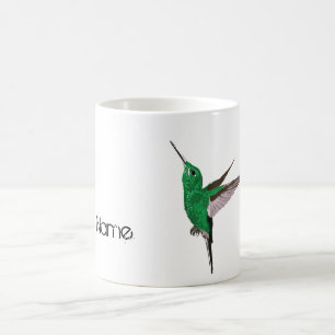 Anpassat namn för grönt Hummingbird Kaffemugg