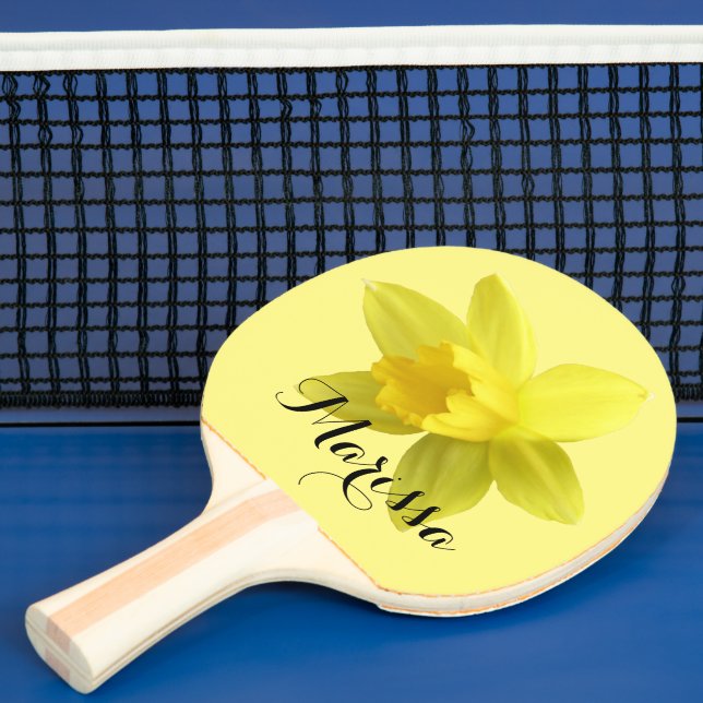 Anpassat namn för gult Daffodil Bloom Pingisracket (Insitu)