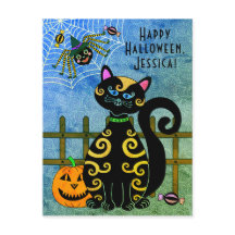 Anpassat namn för Halloween Spider Witch