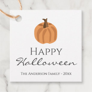 Anpassat namn för happy halloween Pumpkin Gåvor Etiketter