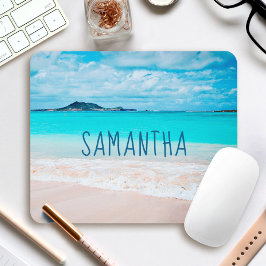 Anpassat namn för Hawaii Sandy Beach Blue Ocean Ph Musmatta