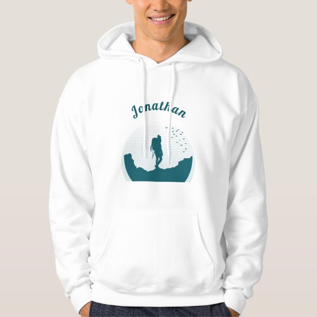 Anpassat namn för höjdläge för liggande campingcam hoodie (Framsida)