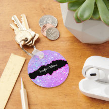 Anpassat namn för holografisk Lila Glitter Agate