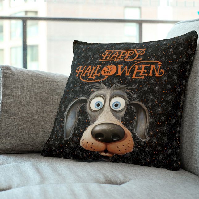 Anpassat namn för hund älskare Halloween Kudde (Skapare uppladdad)