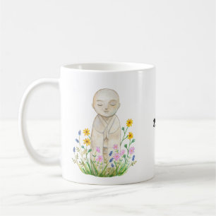 Anpassat namn för Jizo Buddha Andlig Lugn Serenity Kaffemugg