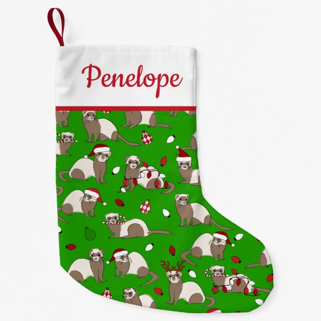 Anpassat namn för julfärgen liten julstrumpa (Framsidan)