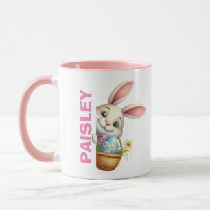 Anpassat namn för Kids Påsk Mugg Girls Påsk Gift