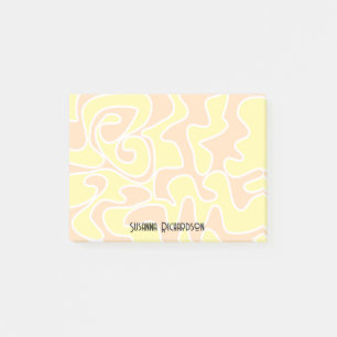 Anpassat namn för Lemon-Gulten för roligt Peach Or Post-it Block