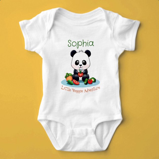 Anpassat namn för Little Veggie Äventyr T Shirt (Little Veggie Adventure)