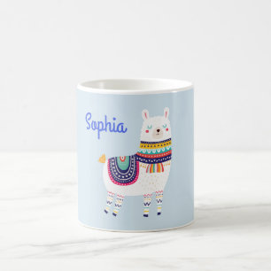 Anpassat namn för Llama Cute Kaffemugg