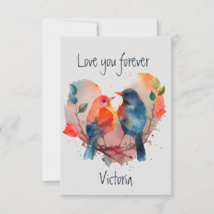 Anpassat namn för Lovebird kärlek