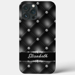 Anpassat namn för Luxury Black Bling Gnistra Diamo