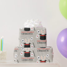 Anpassat namn för Magic Show Magician Kids Birthda