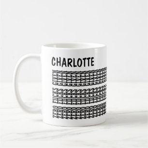 Anpassat namn för meddelande, Sarcastic Gift for W Kaffemugg