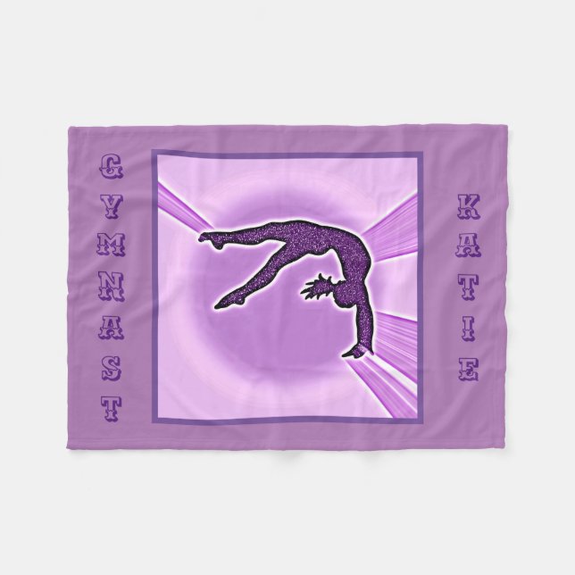 Anpassat namn för menyfliksområdet lila Gnistra Gy Fleecefilt (Framsidan (Horisontell))