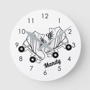 Anpassat namn för minimalistiskt roller Skates Tec Rund Klocka