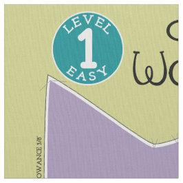 Anpassat namn för Mjukisdjuret Klipp ut och Sew Wo Tyg