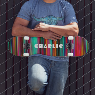 Anpassat namn för modern Abstrakt Rand Mini Skateboard Bräda 18,5 Cm