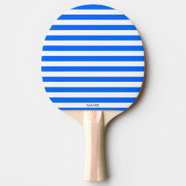 Anpassat namn för Modern Classic Blue White Rand Pingisracket