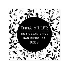 Anpassat namn för modern Garden-utskrift, Returadr Självfärgande Stämpel