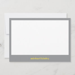 Anpassat namn för modern lägsta elegant-typografi anteckningskort