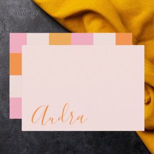 Anpassat namn för modern minimal Personlig Anteckningskort
