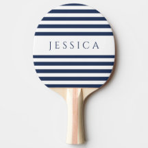 Anpassat namn för Modern Navy Blue Stripe