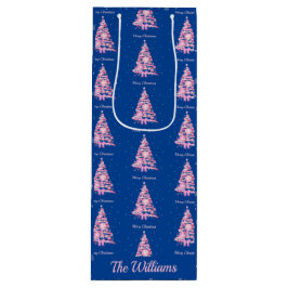 Anpassat namn för Modern Rosa Julgran Blue