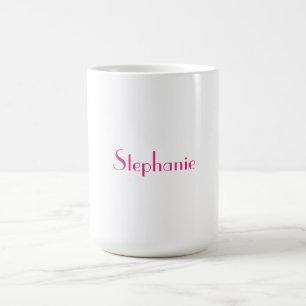 Anpassat namn för Monogram-mall Rosa Gift 2023 Kaffemugg