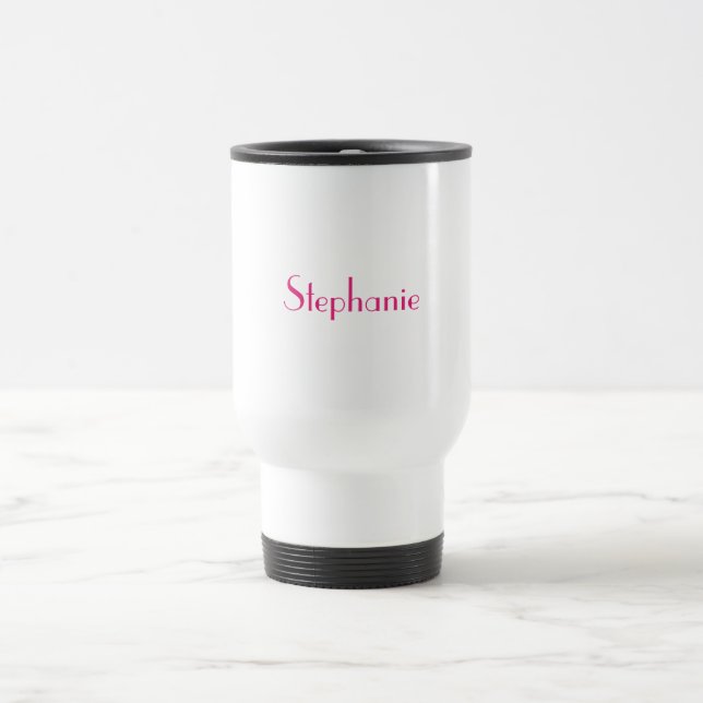 Anpassat namn för Monogram-mall Rosa Gift 2023 Resemugg (Center)