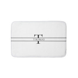 Anpassat namn för Monogrammed Personlig för elegan Badrumsmatta
