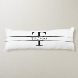 Anpassat namn för Monogrammed Personlig för elegan Kroppskudde