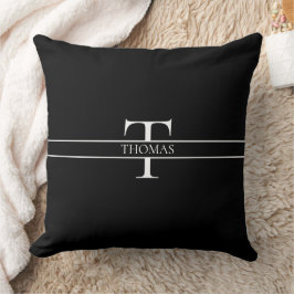 Anpassat namn för Monogrammed Personlig för elegan Kudde