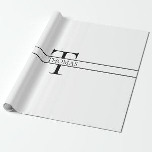 Anpassat namn för Monogrammed Personlig för elegan Presentpapper