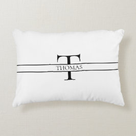 Anpassat namn för Monogrammed Personlig för elegan Prydnadskudde