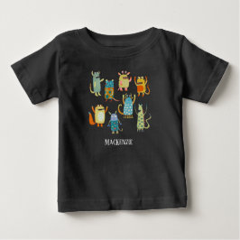 Anpassat namn för monsterfamilj t shirt