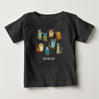 Anpassat namn för monsterfamilj t shirt