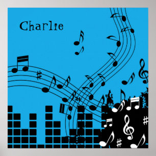 Anpassat namn för Music Illustration poster
