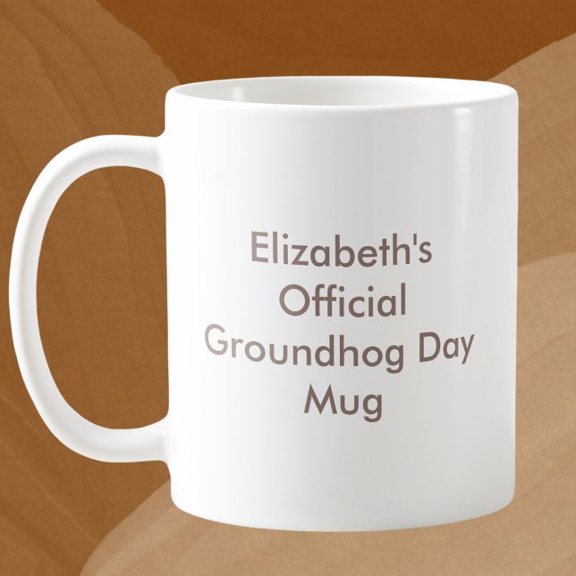 Anpassat namn för officiellens Groundhog Day Kaffemugg (Skapare uppladdad)