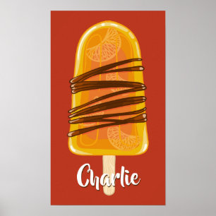 Anpassat namn för orangen Popular poster