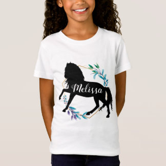 Anpassat namn för personlig Equestrian Horse Ridin T Shirt